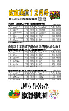 産直通信12月号