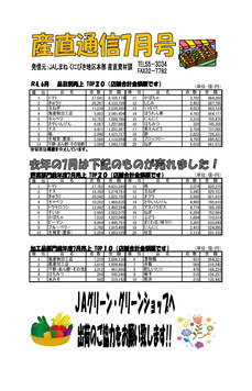 産直通信7月号