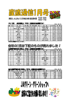 産直通信1月号