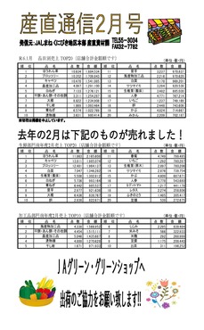 産直通信2月号（2024年）